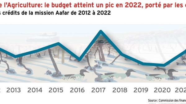 Le budget du ministère de l’Agriculture atteint un pic en 2022 