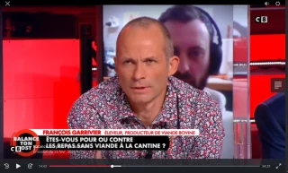 François Garrivier défend l’élevage sur la chaîne C8