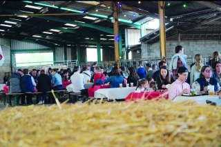 Rencontres à table au Gaec Élevage Pomport à Chalain-le-Comtal le 18 juillet